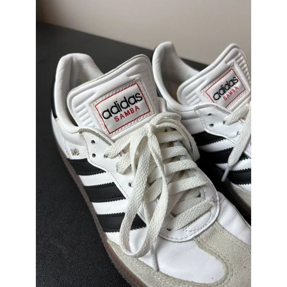 Adidas Sambas Size Men 7.5 - Womens 8.5 Samba Classic Black White
